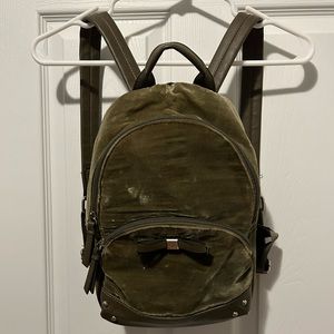 Green velvet Nine West Backpack